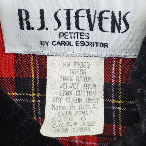 Vintage R.J. Stevens Petite Size 6 Midi Dress - Picture 8 of 8